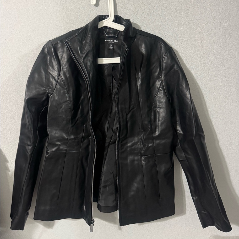 Kenneth Cole Black Leather Jacket